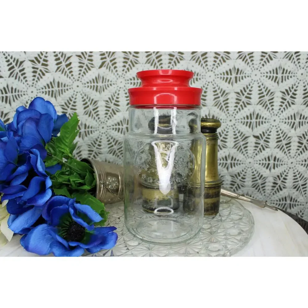 1970's Anchor Hocking 1776 Bicentennial Glass Jar Produced for Maxwell House